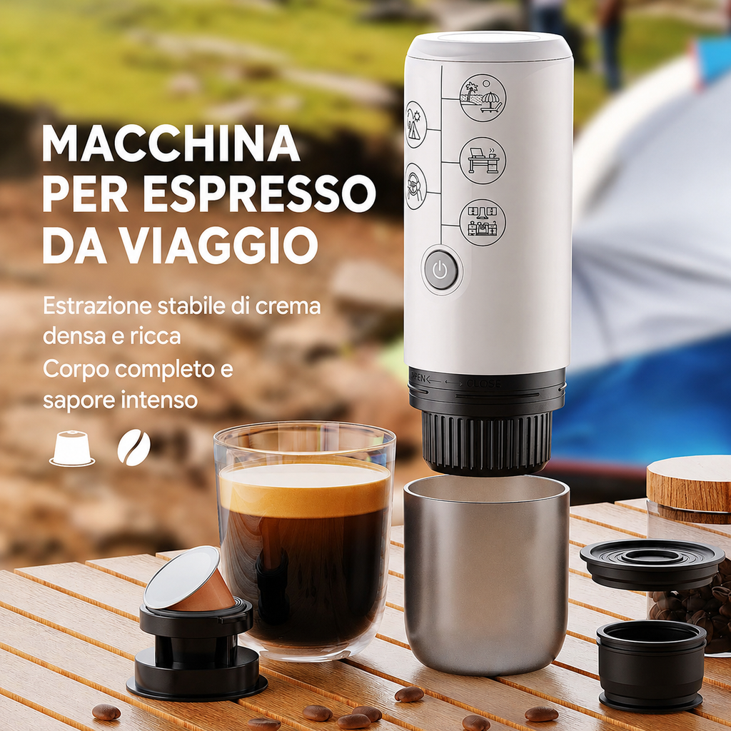 Macchina per caffè espresso portatile 2600 mAh